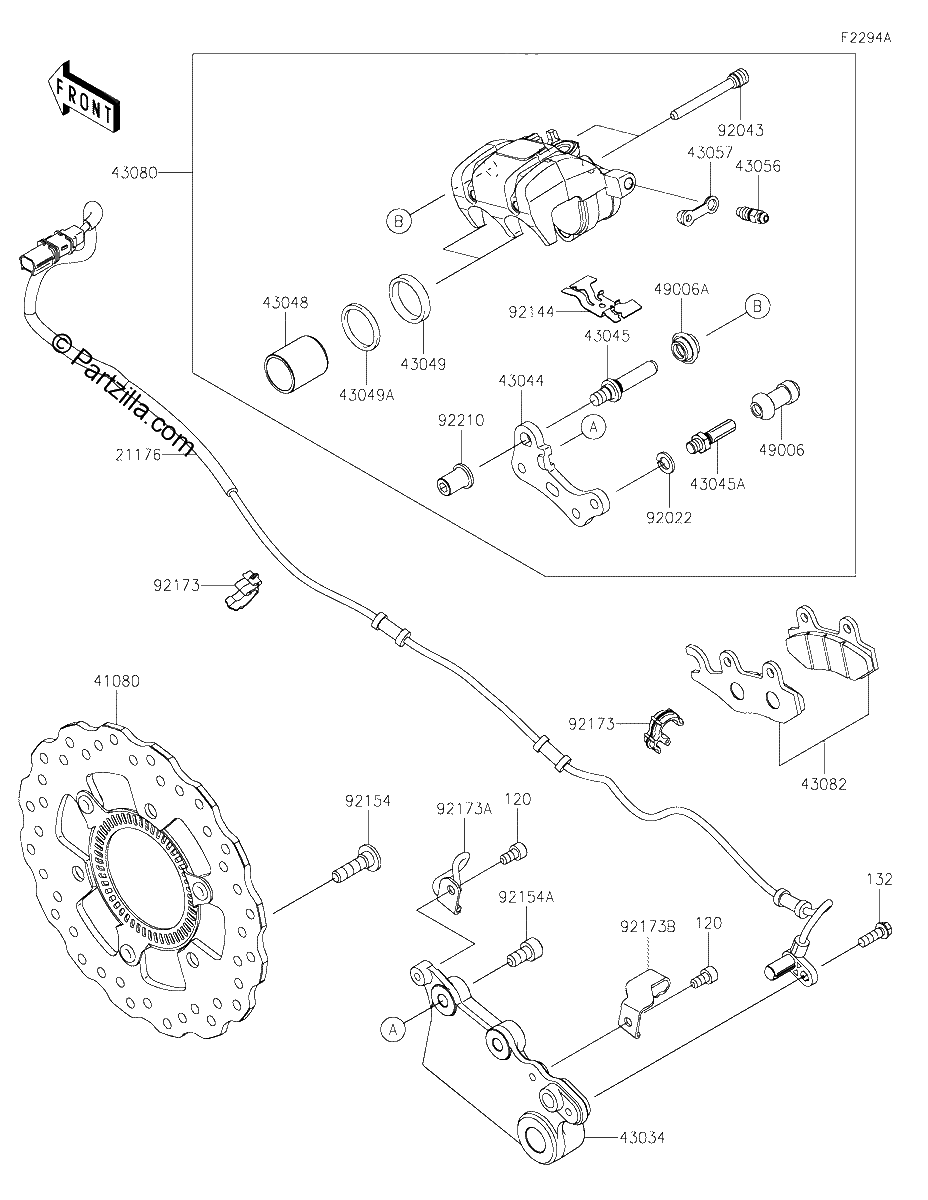 Diagrama de REAR BRAKE DPFNN DRFNN
