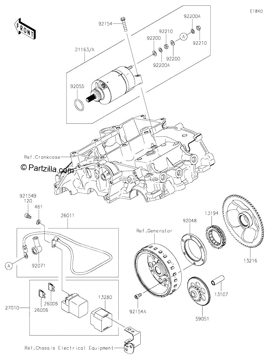 Diagrama de STARTER MOTOR