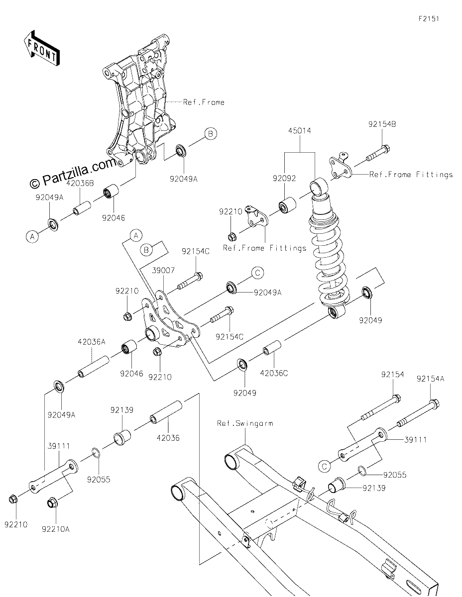 Diagrama de SUSPENSION SHOCK ABSORBER