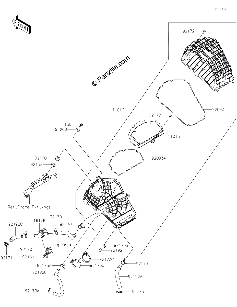 Diagrama de AIR CLEANER
