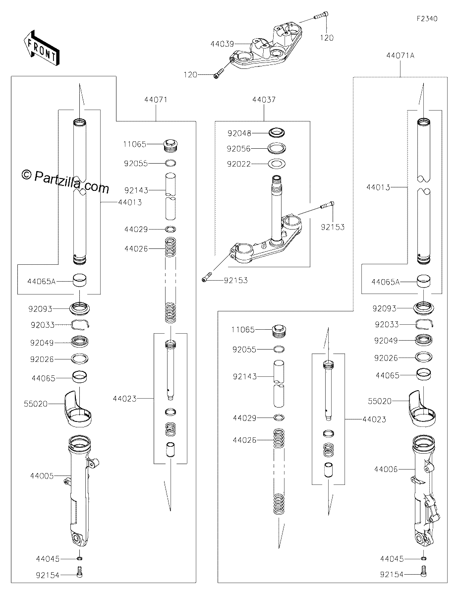 Diagrama de FRONT FORK