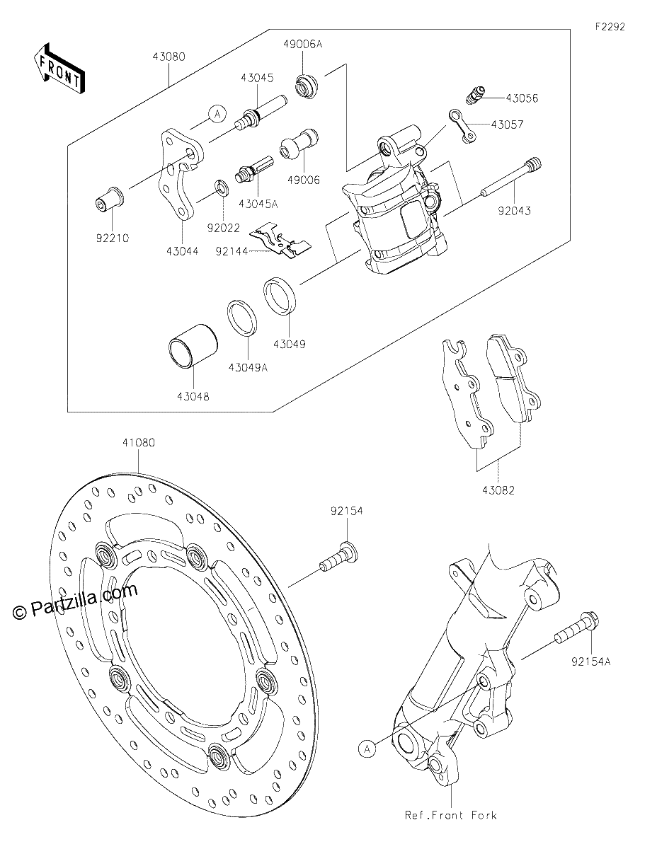 Diagrama de FRONT BRAKE