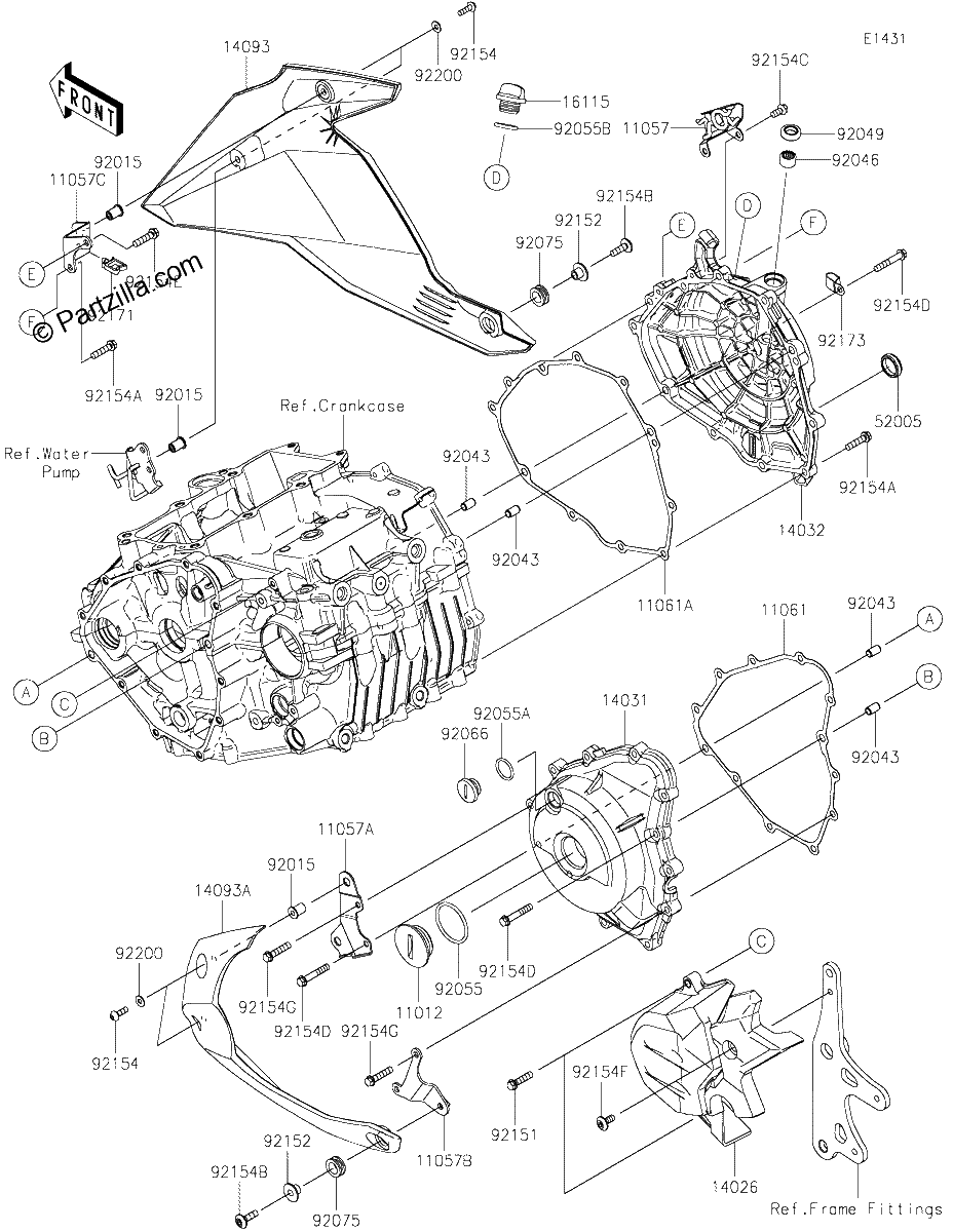 Diagrama de ENGINE COVER S