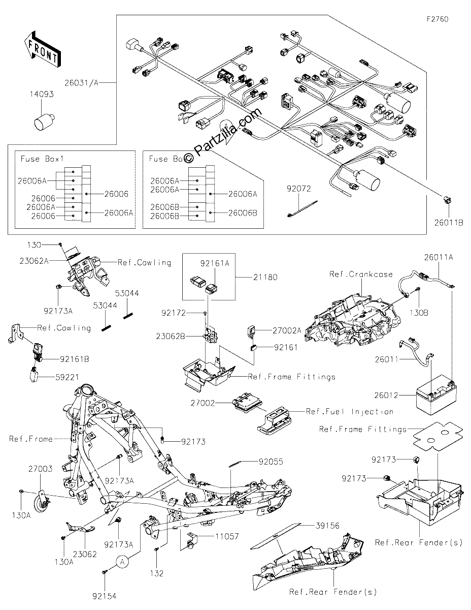Diagrama de CHASSIS ELECTRICAL EQUIPMENT