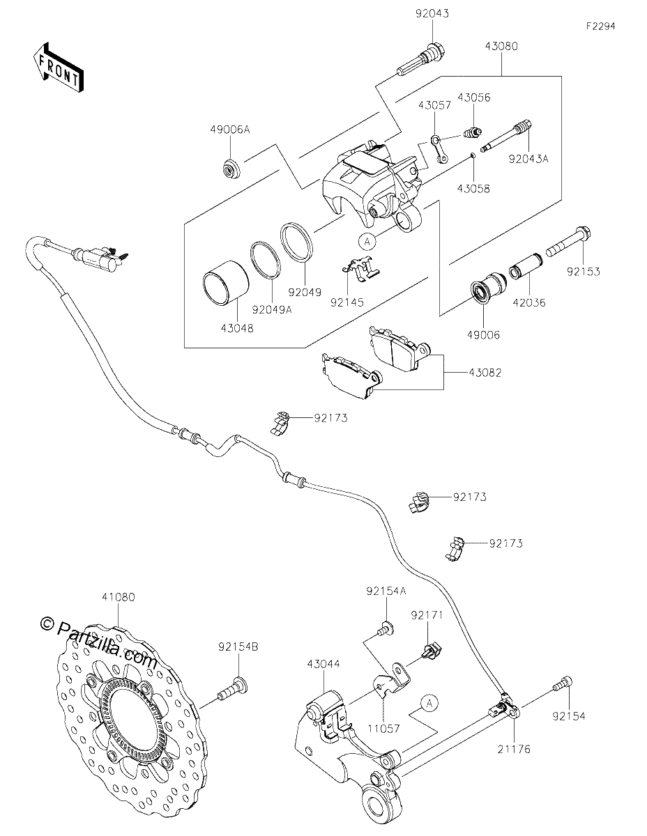 Diagrama de REAR BRAKE