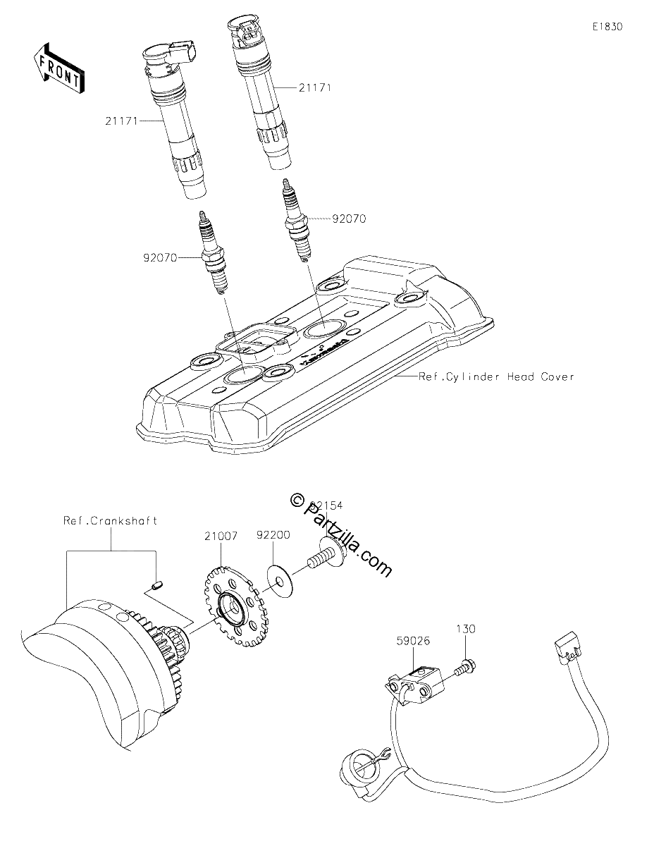 Diagrama de IGNITION SYSTEM