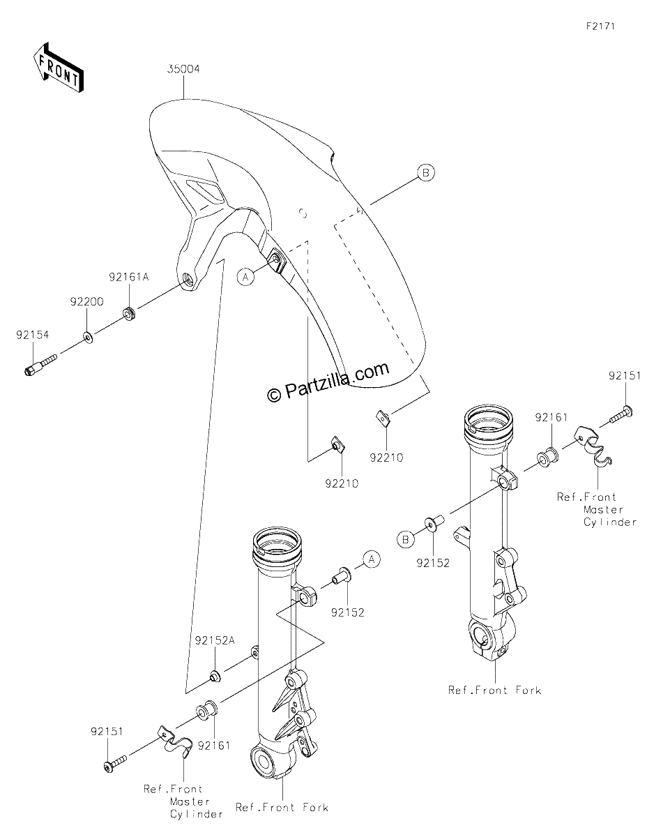 Diagrama de FRONT FENDER S