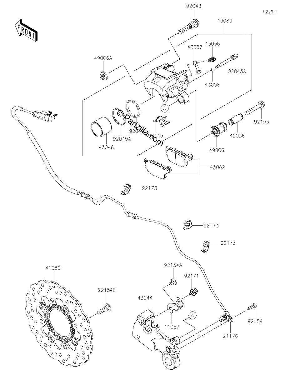 Diagrama de REAR BRAKE
