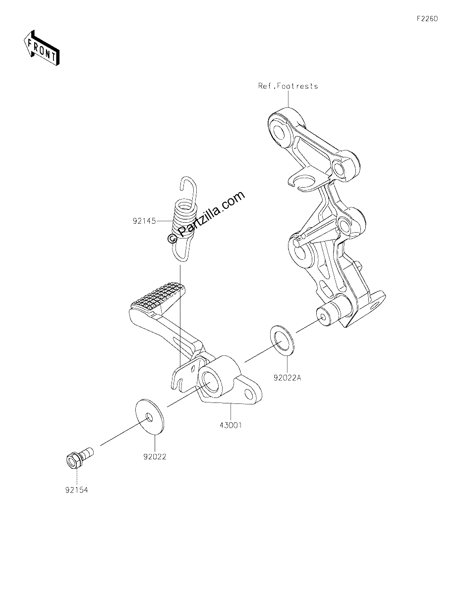 Diagrama de BRAKE PEDAL TORQUE LINK