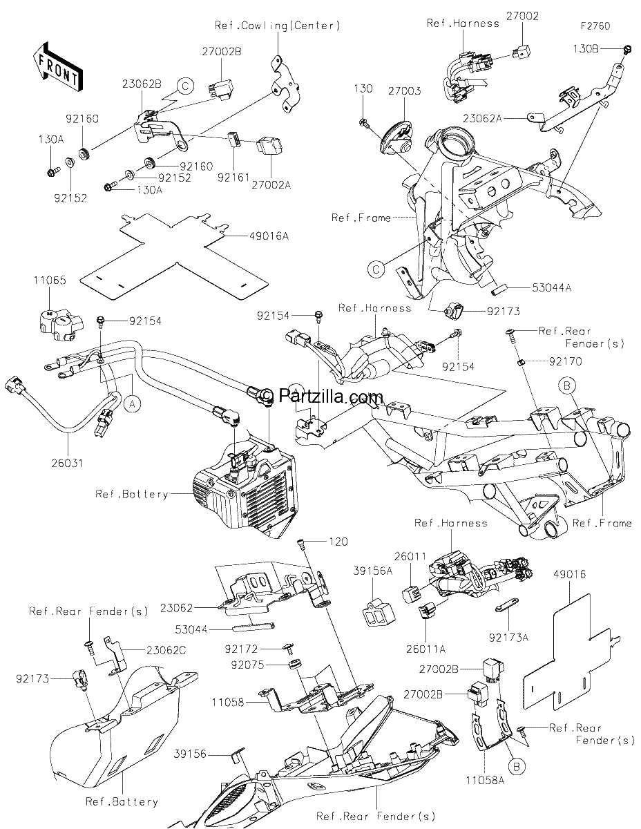 Diagrama de CHASSIS ELECTRICAL EQUIPMENT