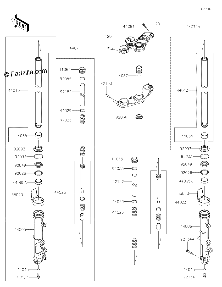 Diagrama de FRONT FORK