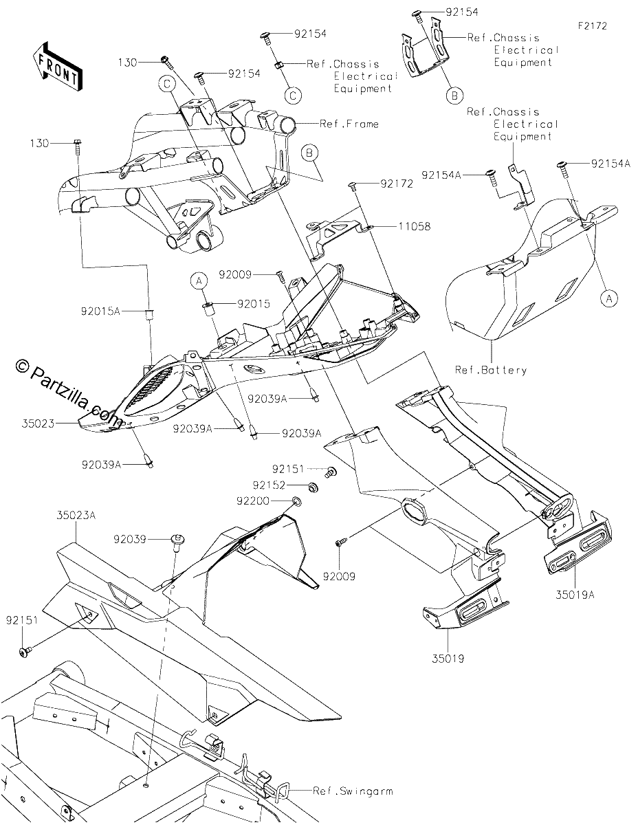 Diagrama de REAR FENDER S