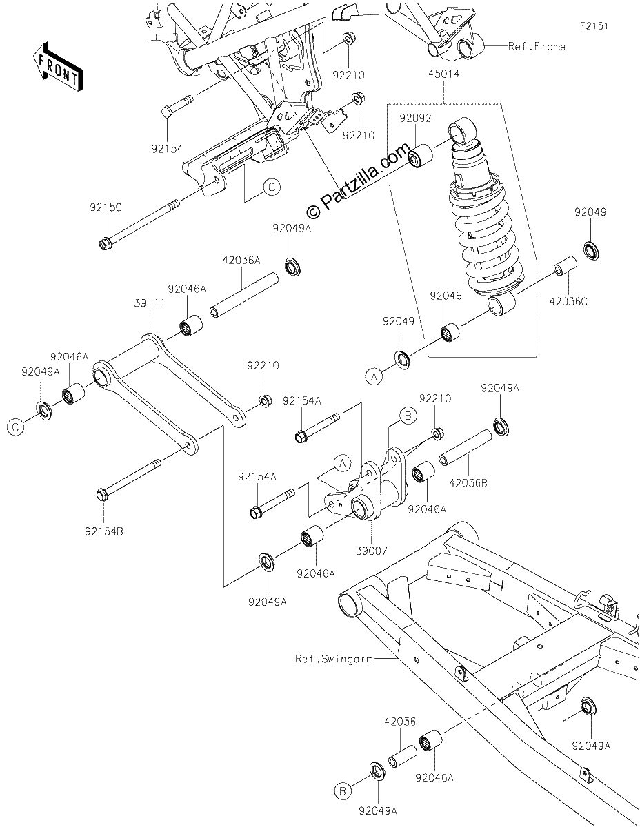 Diagrama de SUSPENSION SHOCK ABSORBER