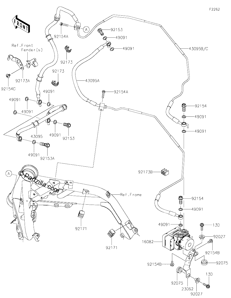 Diagrama de BRAKE PIPING