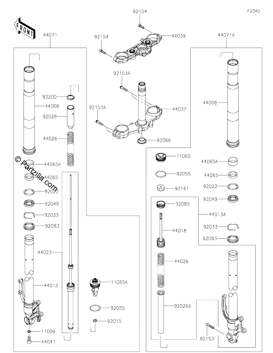 Diagrama de FRONT FORK