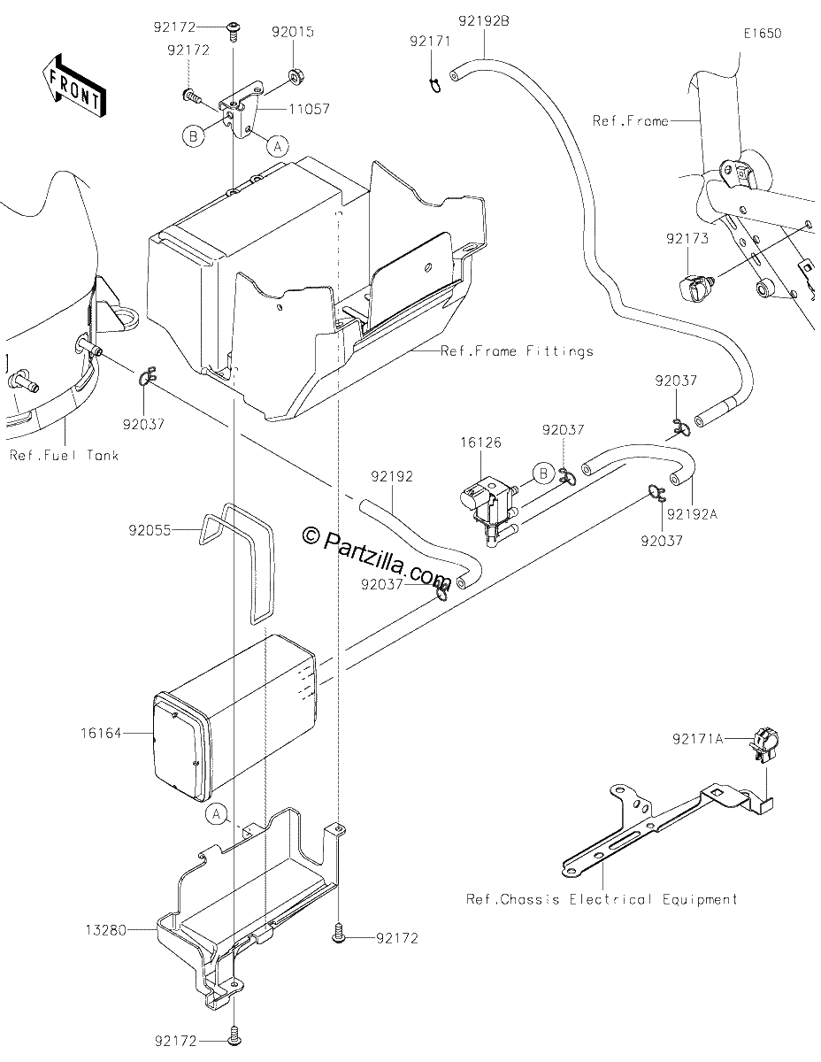 Diagrama de FUEL EVAPORATIVE SYSTEM CA