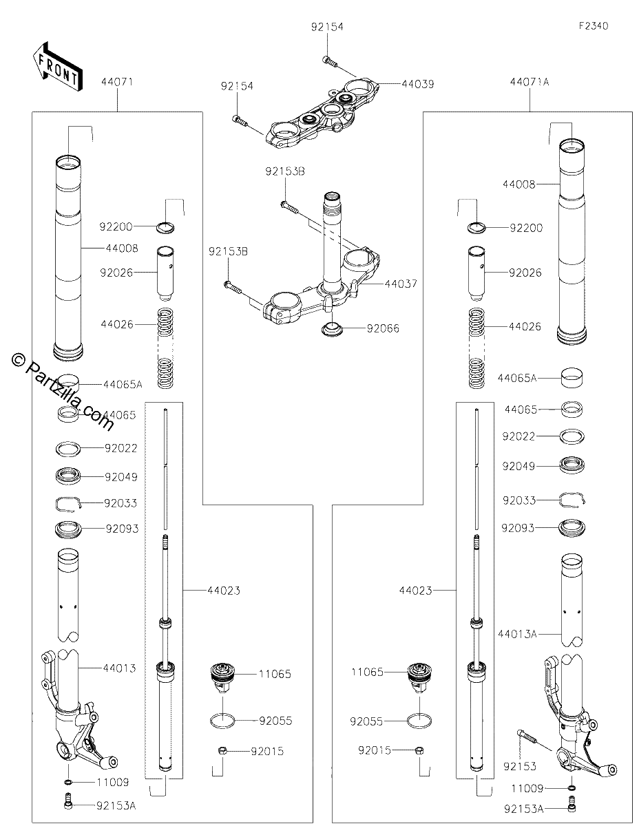 Diagrama de FRONT FORK
