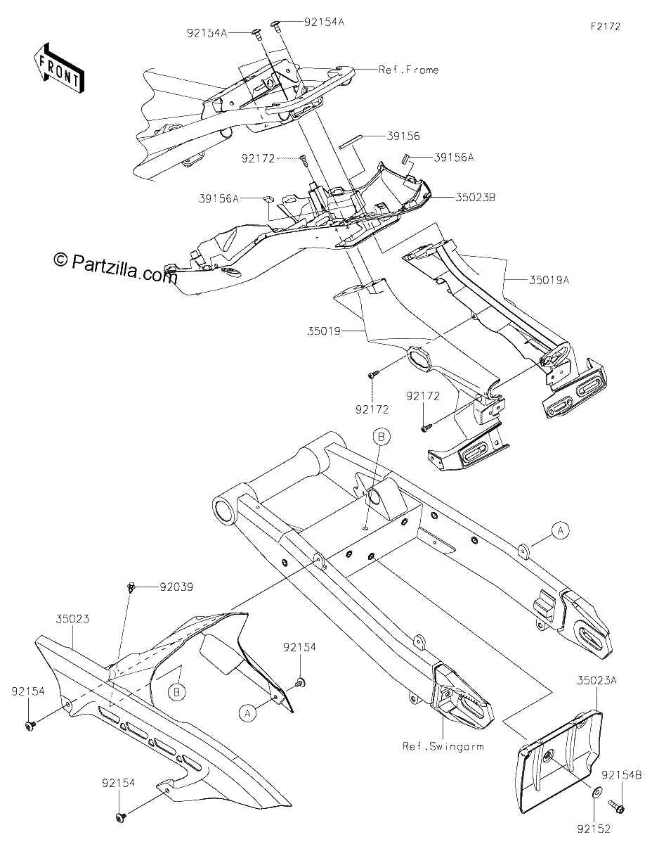 Diagrama de REAR FENDER S