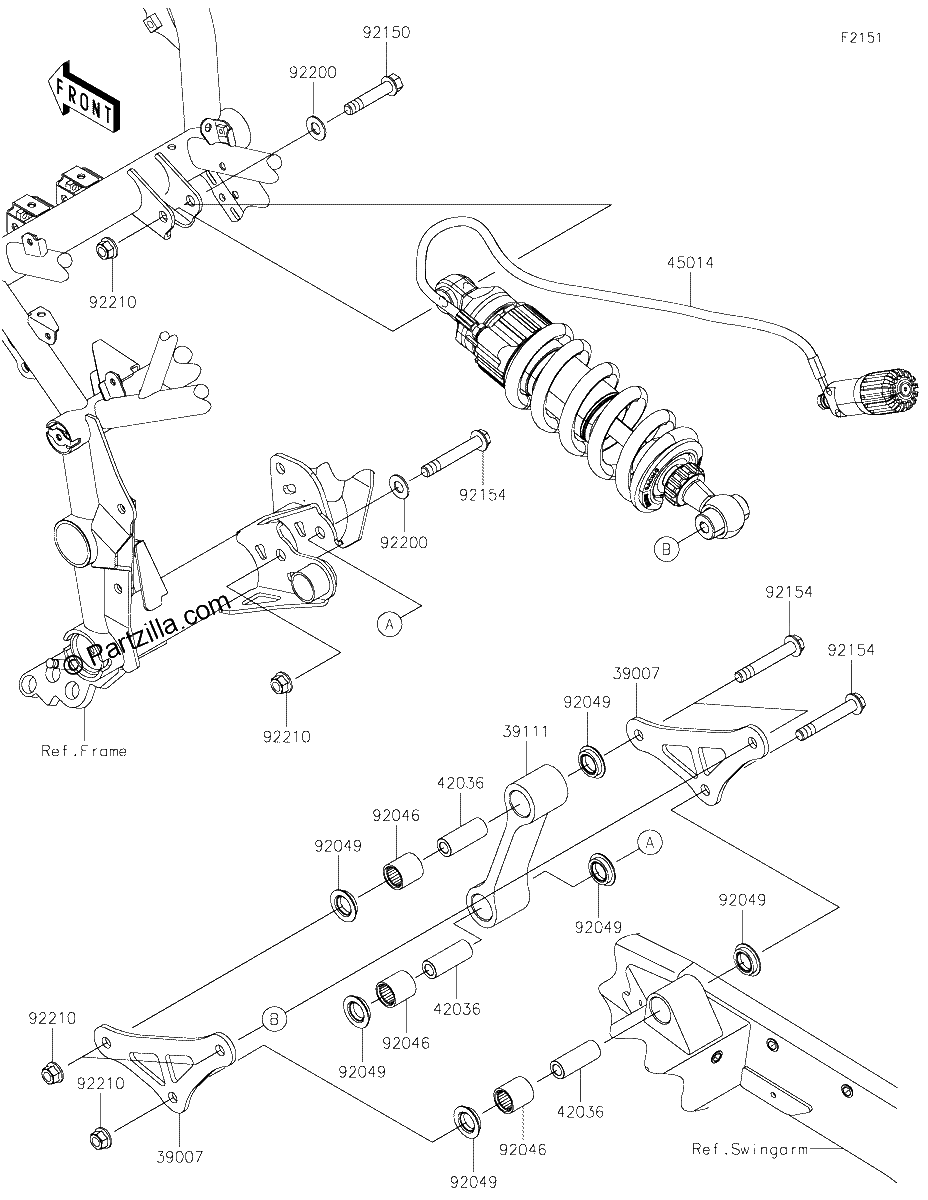 Diagrama de SUSPENSION SHOCK ABSORBER