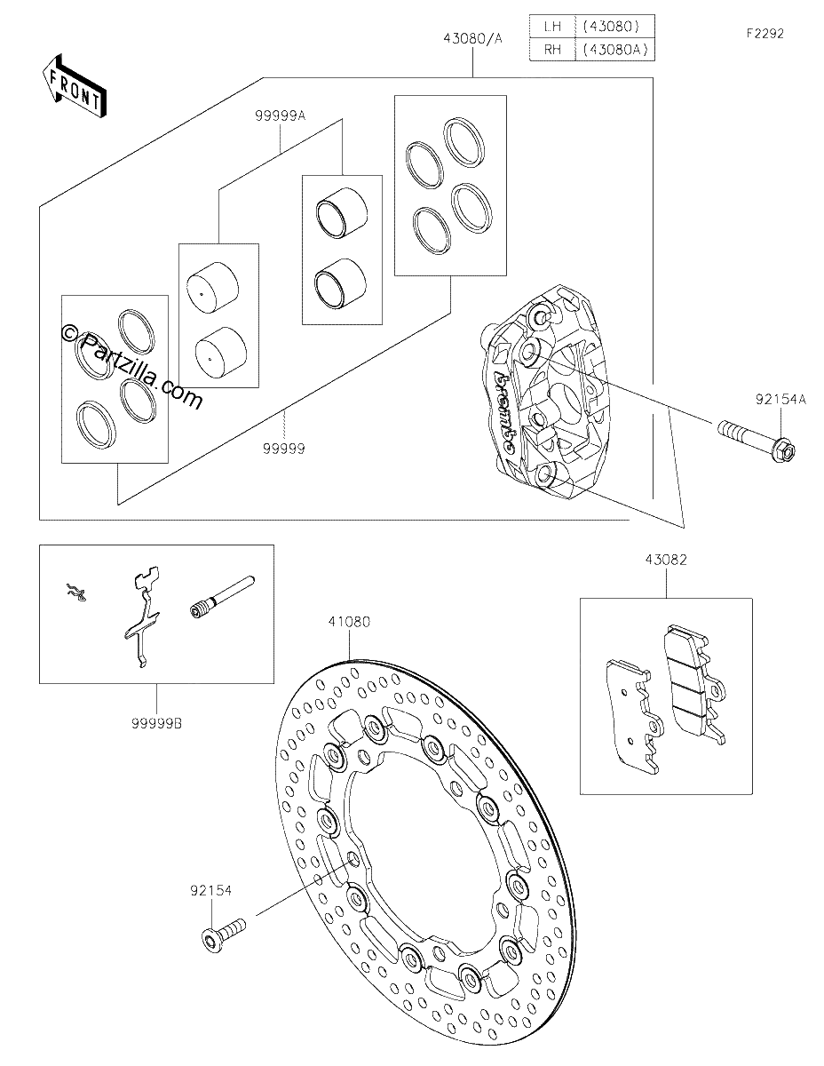 Diagrama de FRONT BRAKE