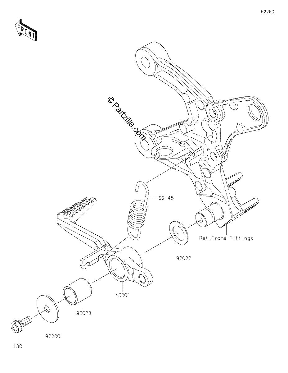 Diagrama de BRAKE PEDAL TORQUE LINK