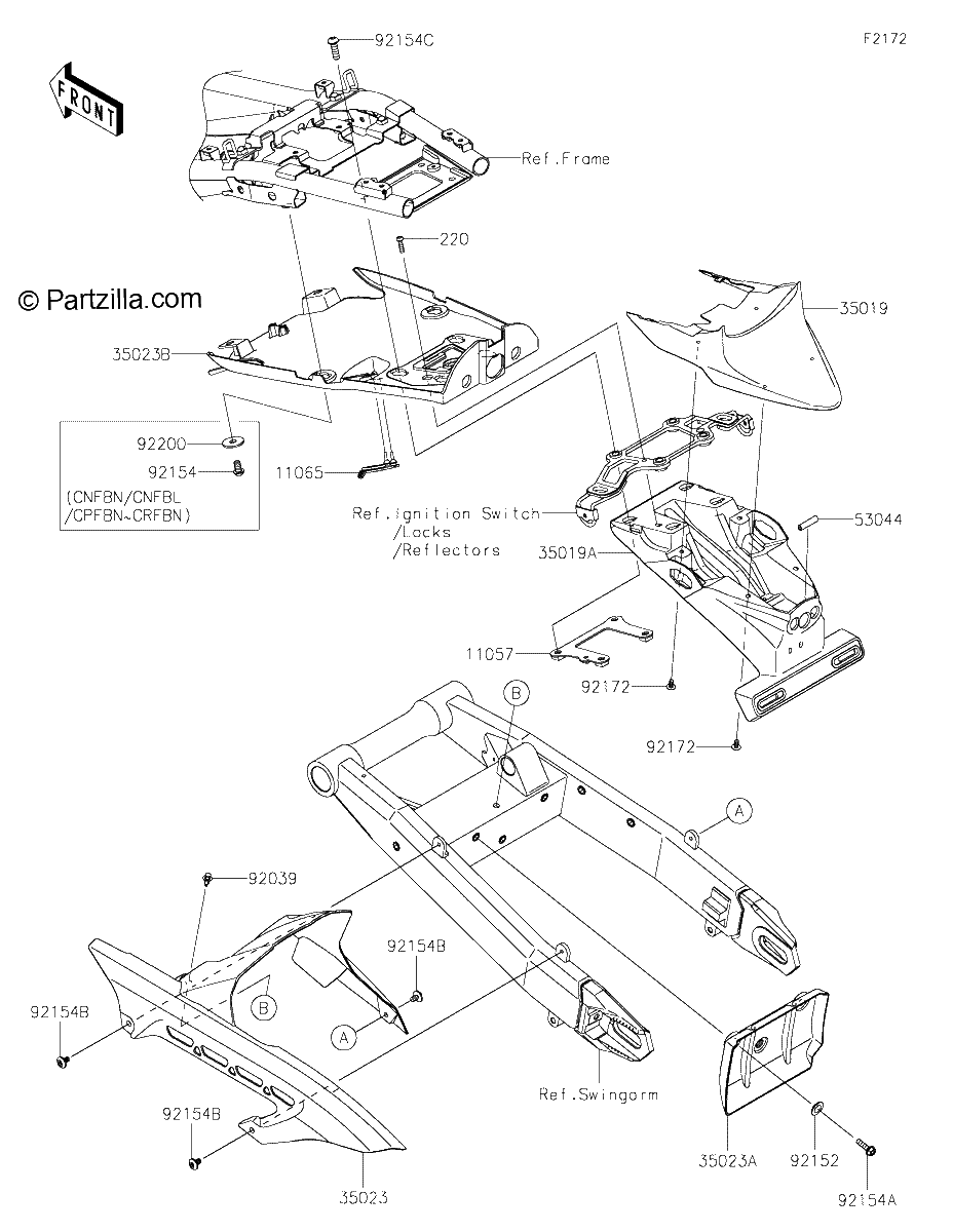 Diagrama de REAR FENDER S