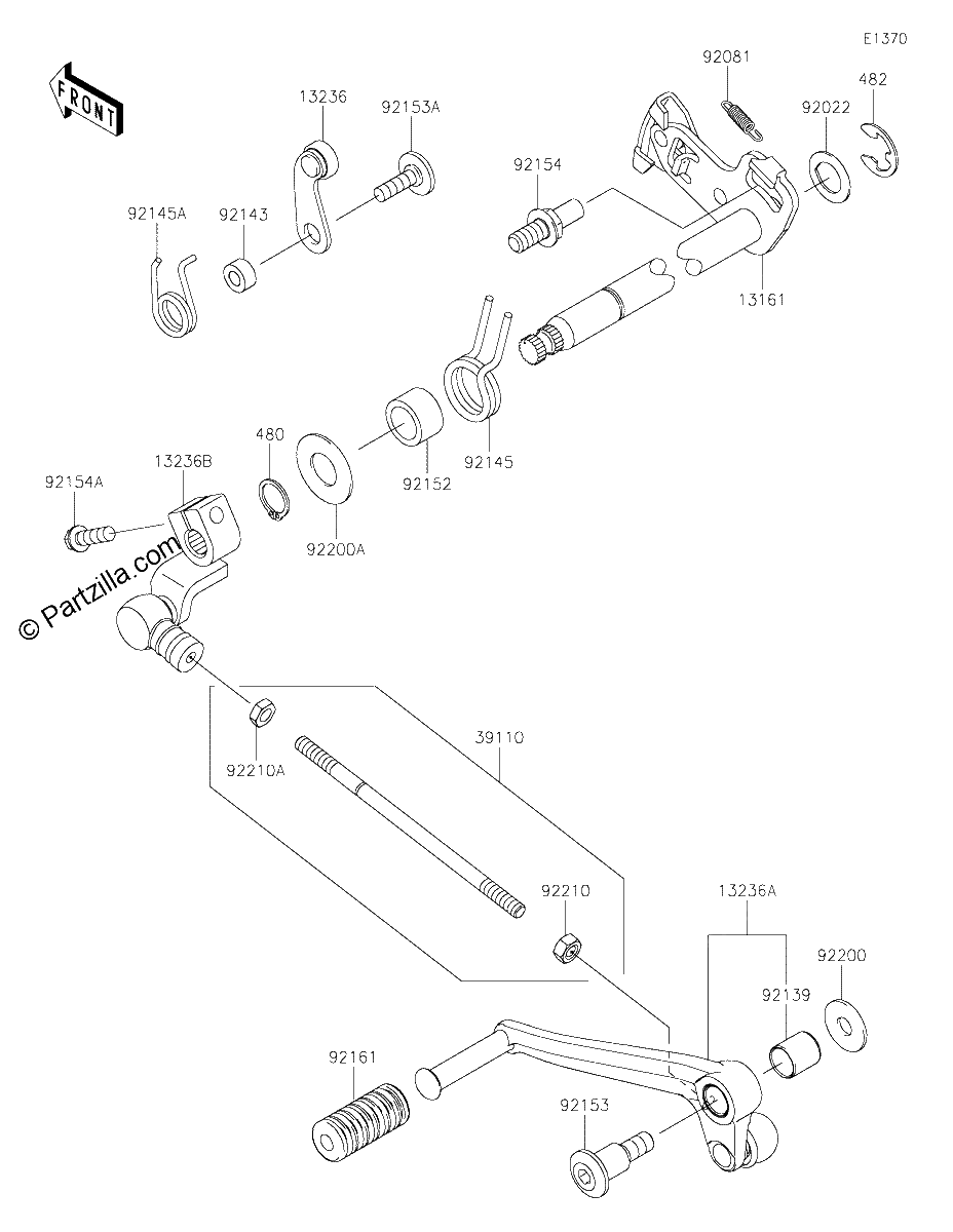 Diagrama de GEAR CHANGE MECHANISM