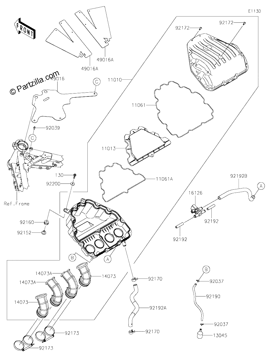 Diagrama de AIR CLEANER