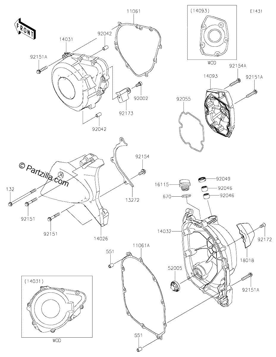 Diagrama de ENGINE COVER S
