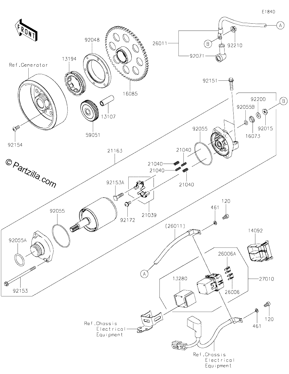 Diagrama de STARTER MOTOR