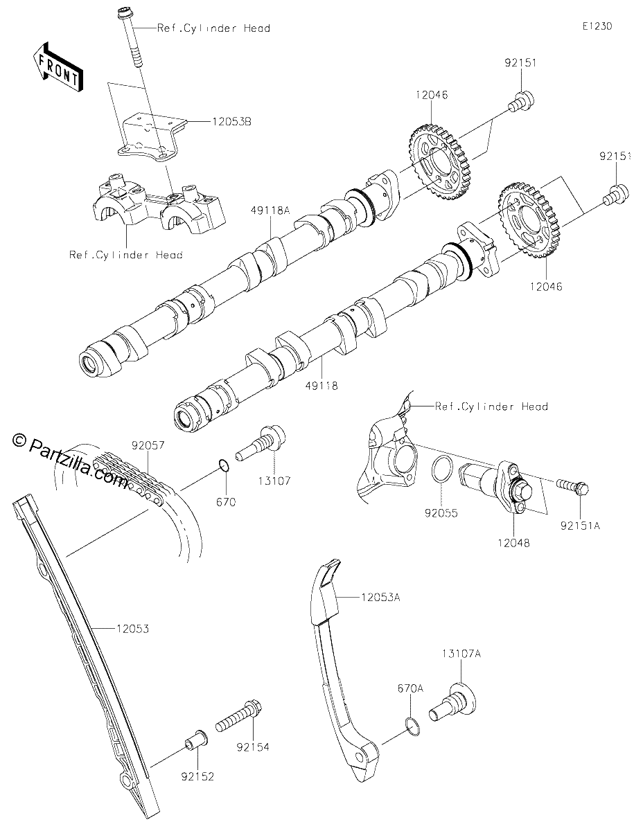 Diagrama de CAMSHAFT S TENSIONER