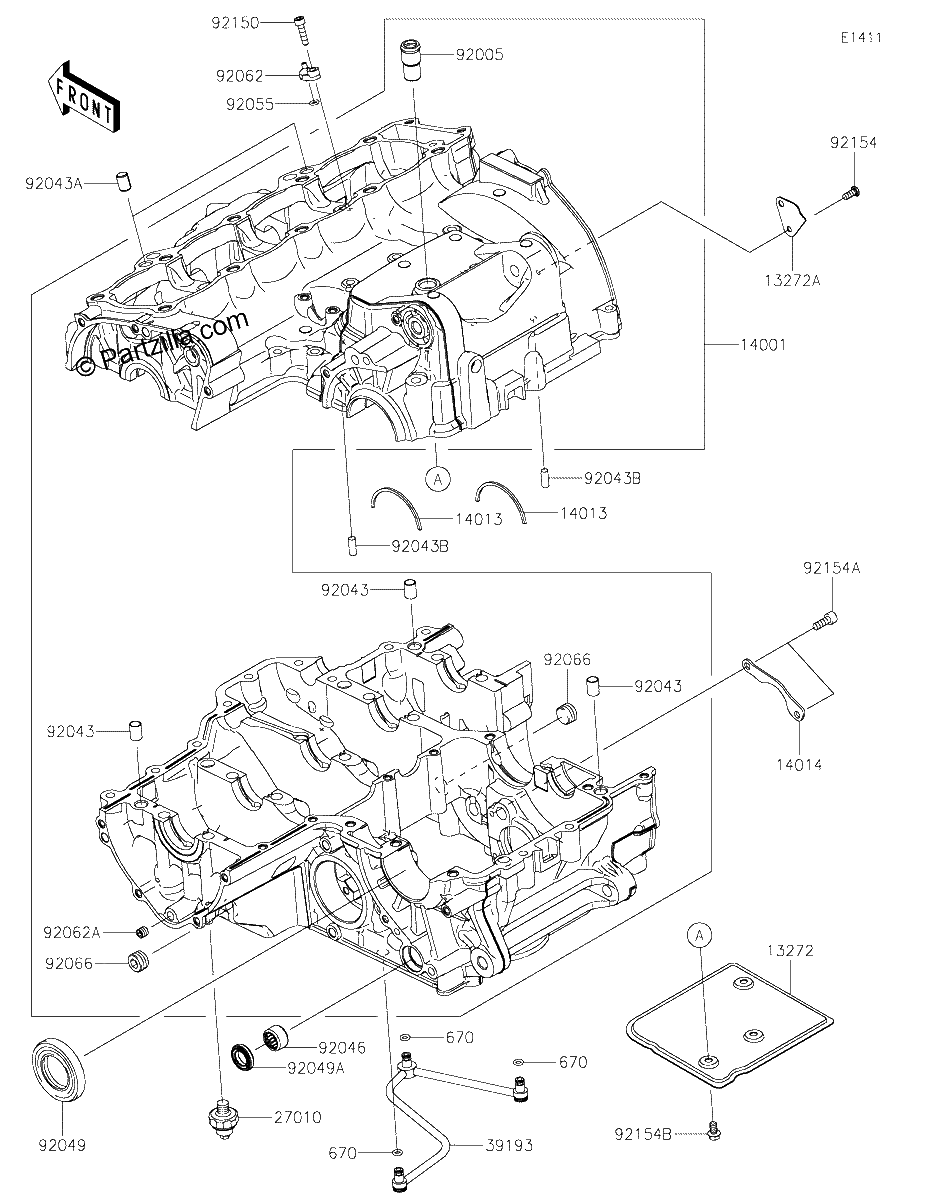 Diagrama de CRANKCASE