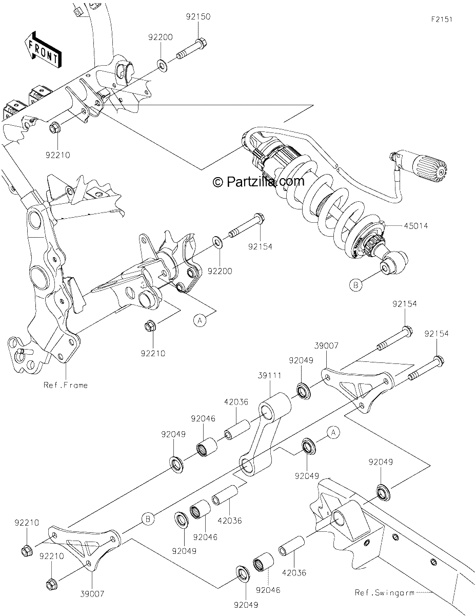 Diagrama de SUSPENSION SHOCK ABSORBER