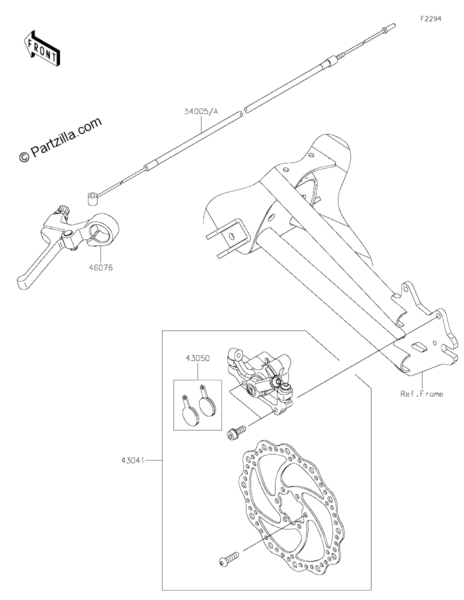Diagrama de REAR BRAKE