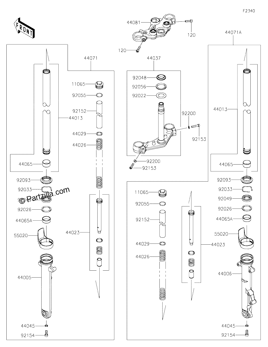 Diagrama de FRONT FORK