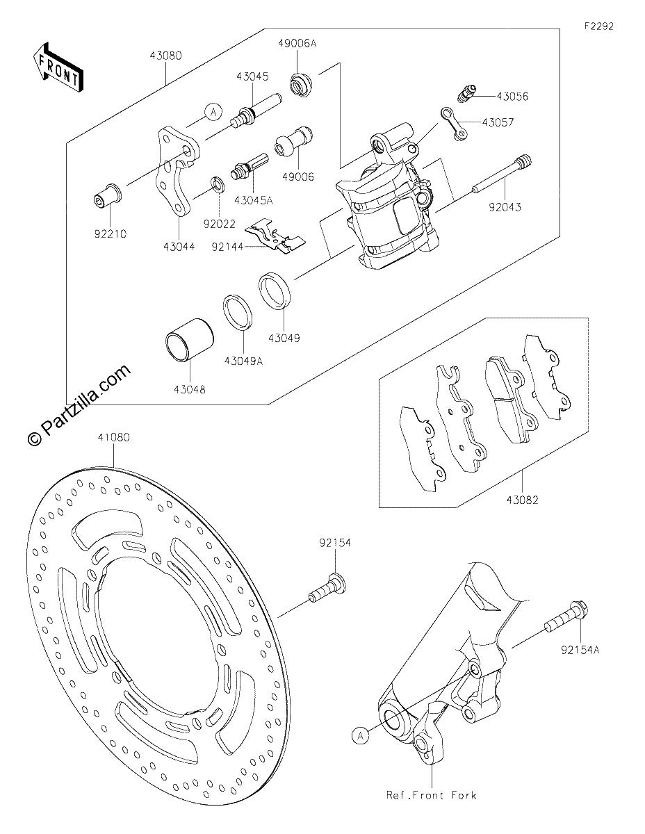 Diagrama de FRONT BRAKE