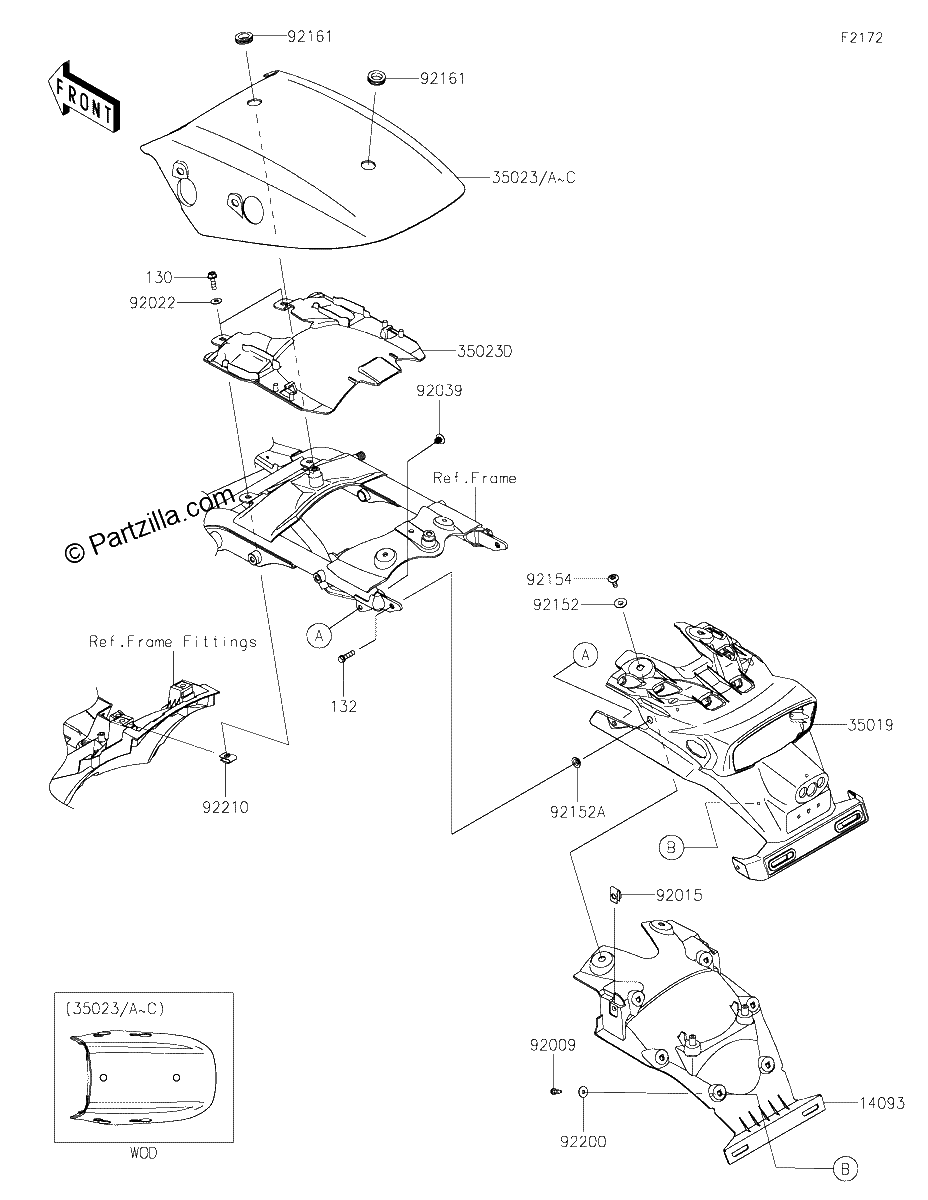 Diagrama de REAR FENDER S