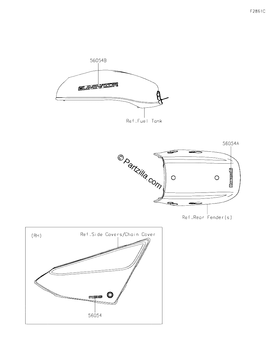 Diagrama de DECALS BLUE EBONY BSFNN BSFNL CA US