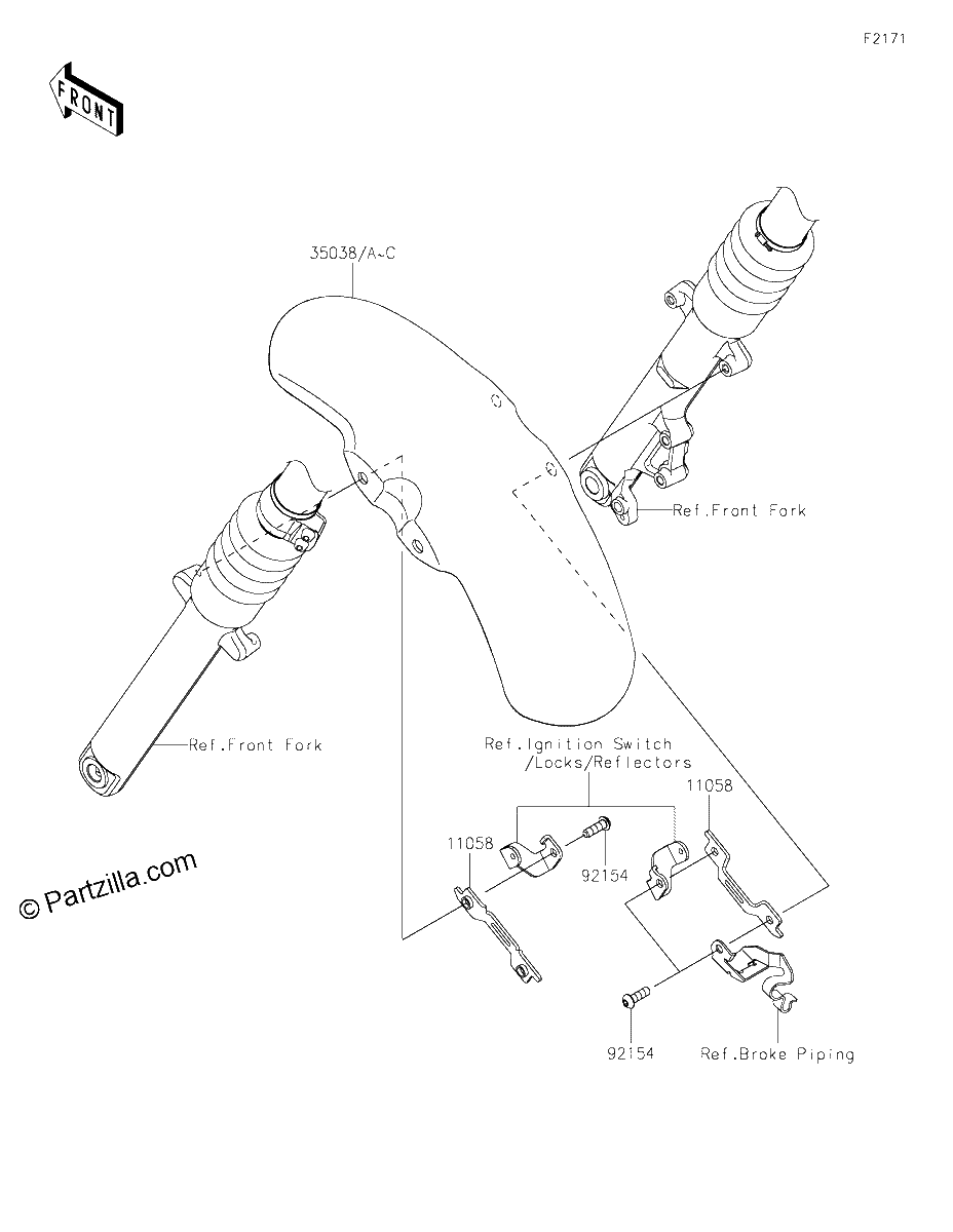 Diagrama de FRONT FENDER S