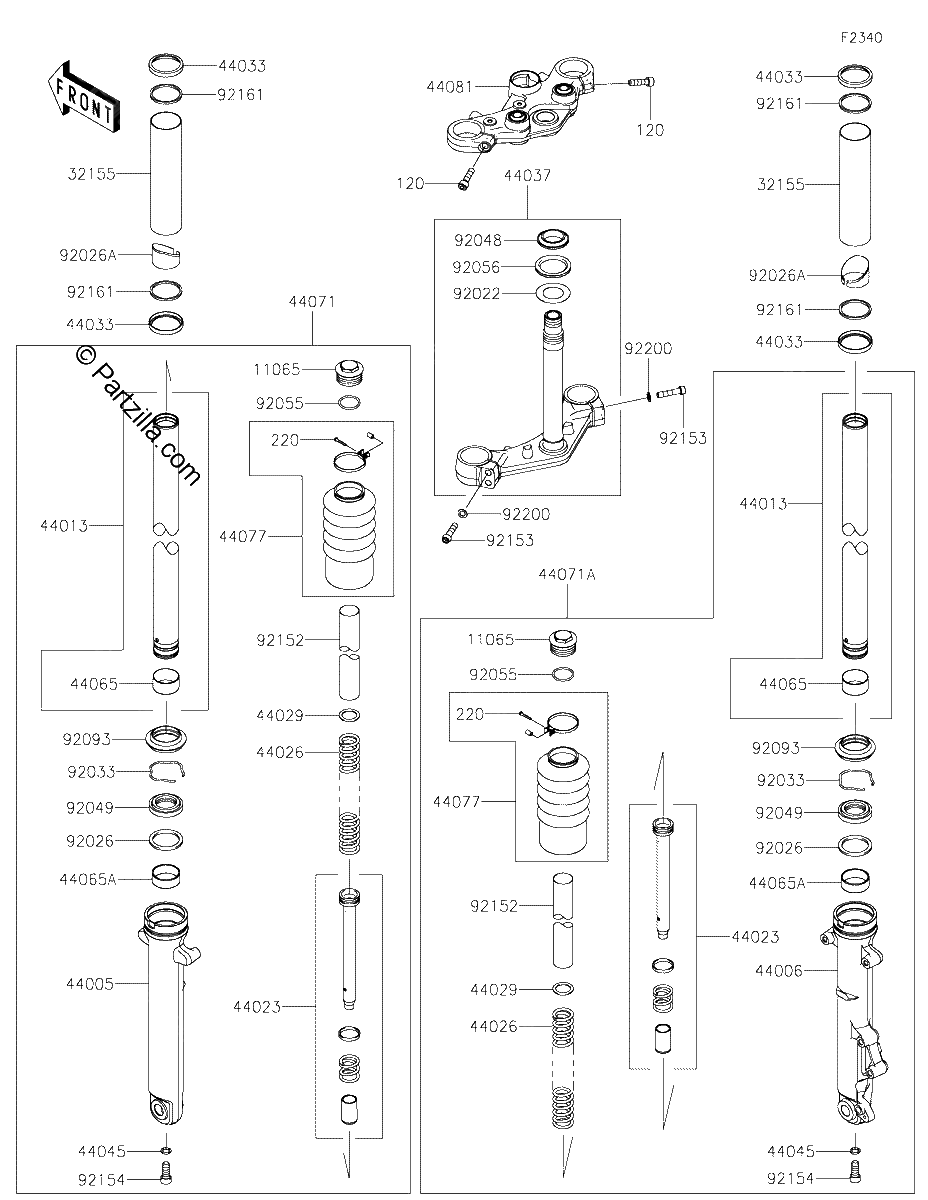 Diagrama de FRONT FORK