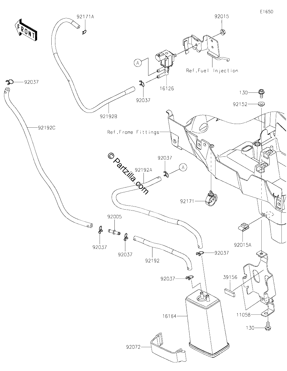 Diagrama de FUEL EVAPORATIVE SYSTEM CA