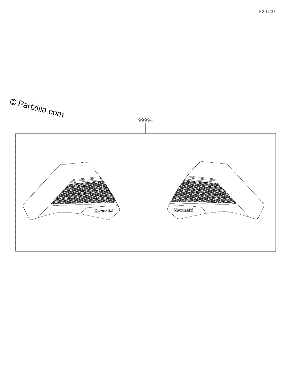 Diagrama de ACCESSORY TANK PAD
