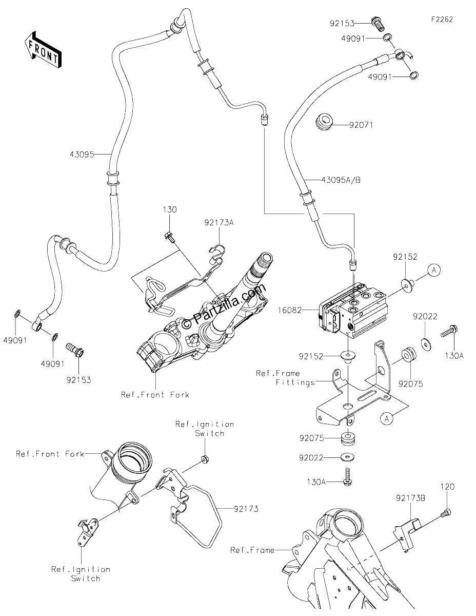 Diagrama de BRAKE PIPING