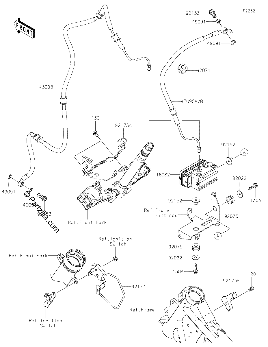 Diagrama de BRAKE PIPING