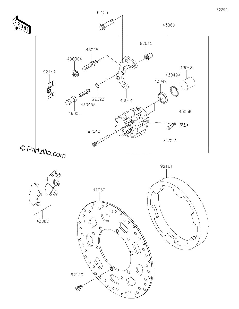 Diagrama de FRONT BRAKE