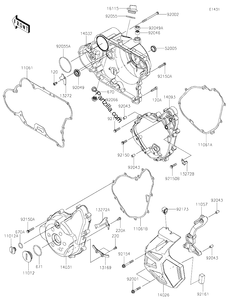 Diagrama de ENGINE COVER S