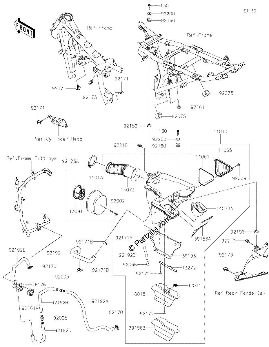 Diagrama de AIR CLEANER