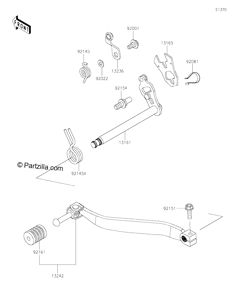 Diagrama de GEAR CHANGE MECHANISM