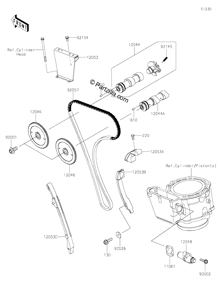 Diagrama de CAMSHAFT S TENSIONER