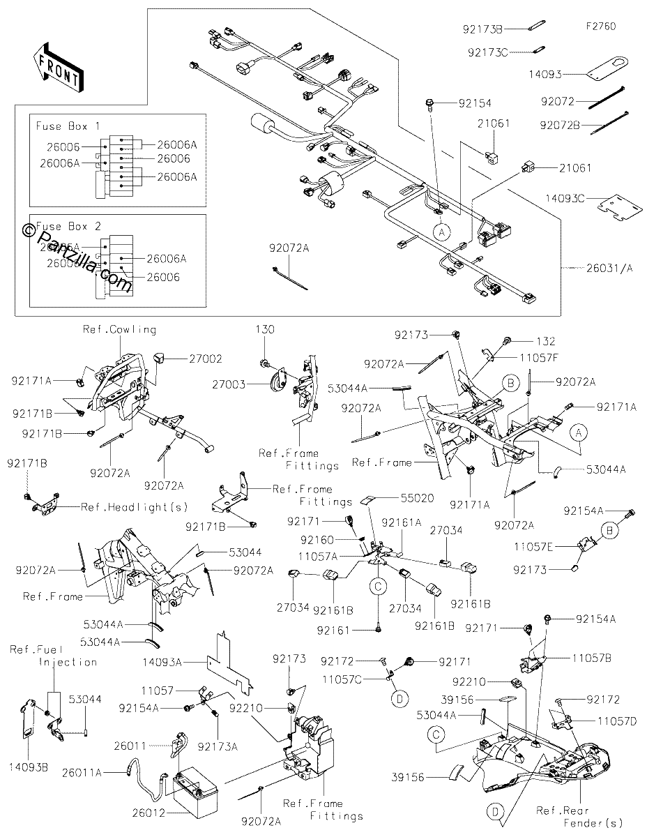 Diagrama de CHASSIS ELECTRICAL EQUIPMENT
